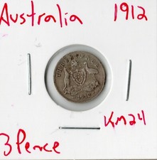 Coin Australia 3 Pence 1912 KM24, silver