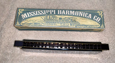 Vintage MISSISSIPPI HARMONICA CO. Regal Harmonica  96235 in Original Box