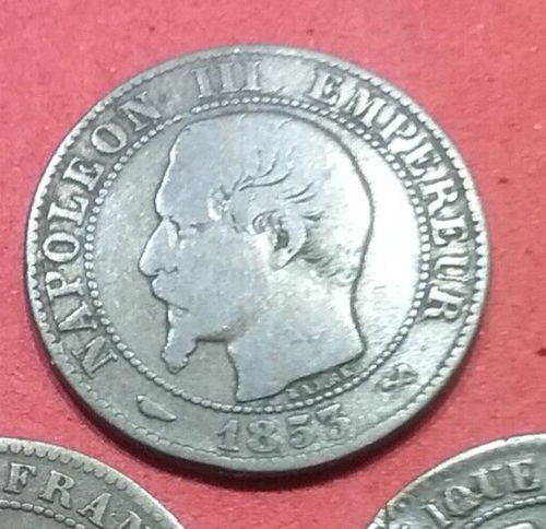 (pgasteelers1) Francia Secondo Impero Monetazione 1853 B 5 Centimetri - Bronzo🌠 - Foto 2 di 4