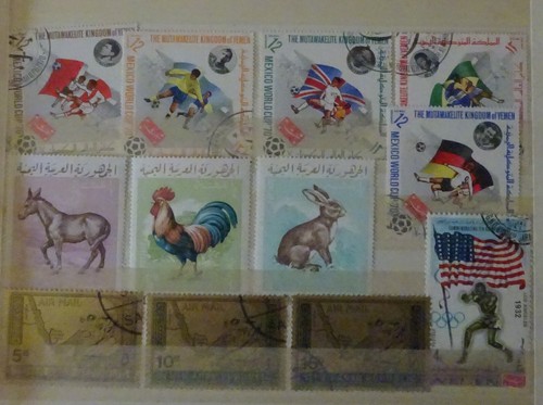 650 francobolli mondo: Ruanda Bulgaria Monaco Mongolia Laos Marocco Belgio ecc. - Foto 6 di 16