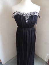 NEW A. Byers Long Strapless Prom Party Dress Junior's size 5 Black