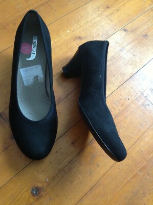 NEU! JENNY Halbschuhe Schwarz Leder Gr.38 NEU UVP: 109,-