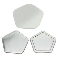 ChiButtons Flat Back Parts - Pentagon 58x60mm Flat Back Button 100 sets