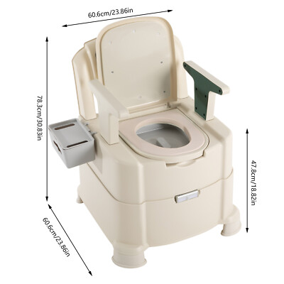 Bedside Commode Portable Toilet for Adults, Commode Chair for