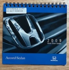 OEM HONDA 2009 ACCORD SEDAN OWNERS QUICK START GUIDE SUPPLEMENT