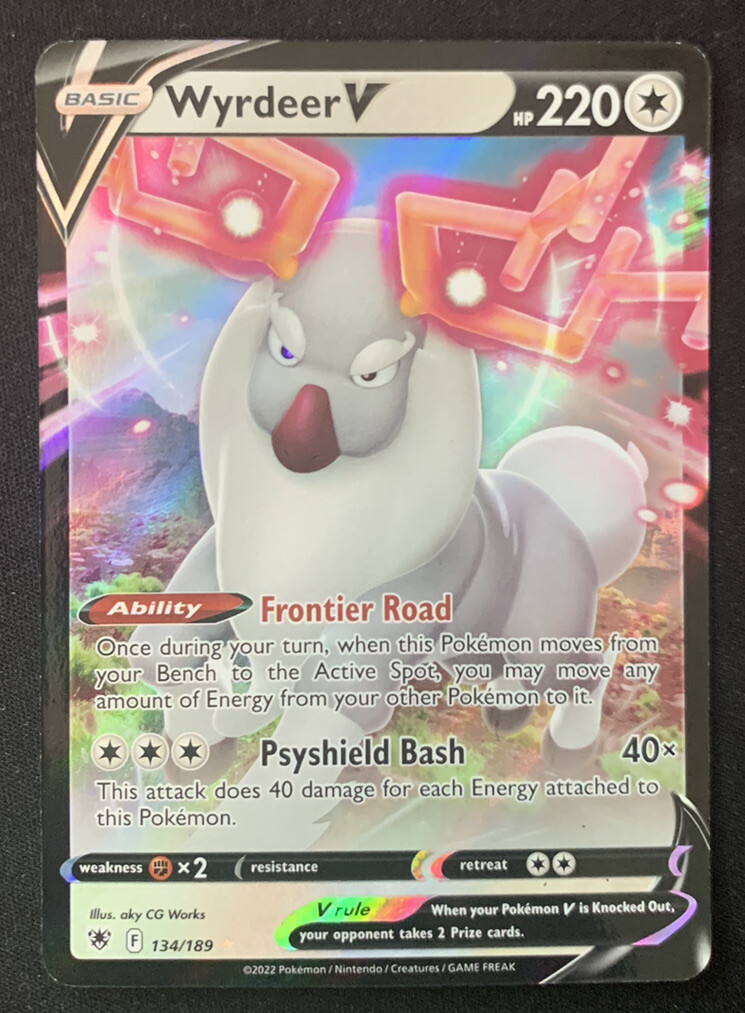 Wyrdeer V 134/189 Astral Radiance Ultra Rare Holo Pokemon TCG Card NM