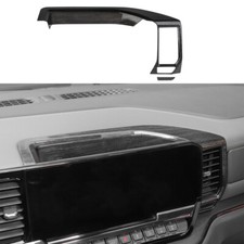 1x Black Wood Center Console Gps Navigation Cover Trim For Chevy Silverado 2022 1x Black Wood Center Console Gps Navigation Cover Trim For Chevy Silverado 2022