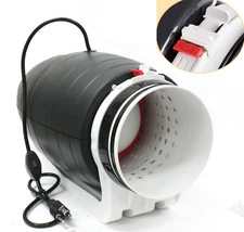 6" Silent Exhaust Inline Ventilation Duct Fan 2 Spd Hydroponics Grow Room Office