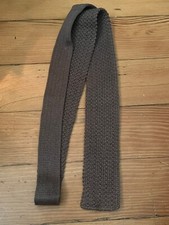 Vintage ROOSTER Cottonit Brown Knit Men's Cotton Neck Tie Made In USA
