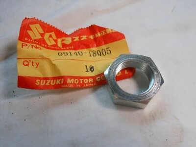 Suzuki, NOS, DS185, GT185, PE175, RM100, RS175, RV125, Nut, # 09140-18005.   J1