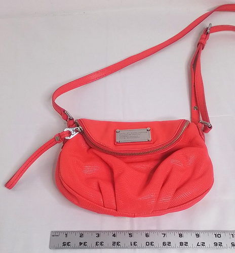 Marc by Marc Jacobs Purse Red Handbag Pebbled Leather #W3228 - Picture 16 of 19