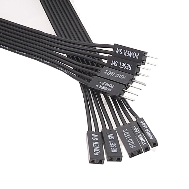Cavo Power Reset Cavo Prolunga Per Scheda Madre PC | Estensione 30 Cm Power SW, HDD LED, Reset SW | Collegamento Facile Cavi Scheda Madre PC - Foto 3