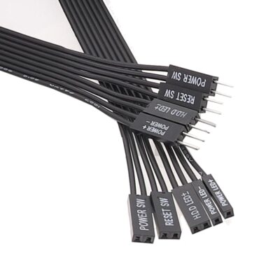 Motherboard HDD LED Reset Power SW Cable Start Switch Dupont MF I/O Jumper Cable