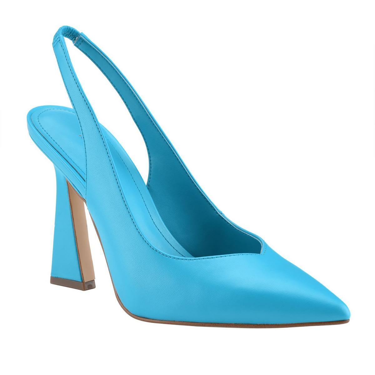 Женские туфли Marc Fisher Scully4 синего цвета на высоком каблуке-босоножке 6 средних размеров (B,M) BHFO 0064