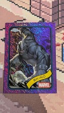 2025 Topps Chrome Marvel Rhino #39 Purple Shimmer Refractor - /75