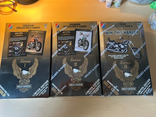 Harley Davidson Collector Cards Series 1 2 3 Compete Sealed And Un 