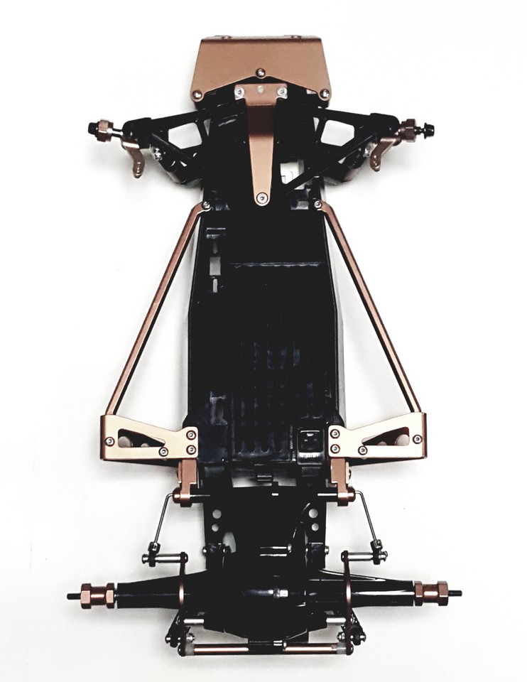 Pièces Optionnelles En Aluminium Pour Voiture RC Tamiya 1/10 Grasshopper/Hornet - Kit D'upgrade Noir, Par KINGFLY