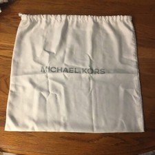 Michael Kors White satin purse dust cover/ dust bag 14 x 16