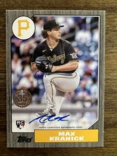 2022 Topps Series 1 Max Koranic 1987 35th Anniversary Black Auto #d 77/199