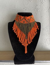 New African Maasai Masai Choker Necklace Ethnic Tribal Beaded 15  