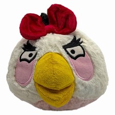 Angry Birds Matilda White Red Bow Girl 5  Plush Stuffed Animal Toy No Sound