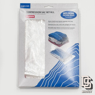 SUPREME EAGLE CREEK PACK-IT COMPRESSION SAC SET OF TWO MEDIUM LARGE OPEN BOX