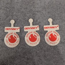 3 Odyssey2 Official Game 1982 Worlds Fair Metal Tokens Pins Magnets