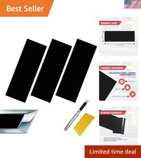 Durable Black Chevy Bowtie Logo Stickers - 3pcs Set For Car Customization