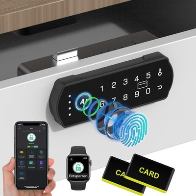Drawer Lock, Anweller Electronic Cabinet Lock, Furniture Lock with NFC App