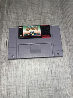 Super Mario All-Stars Super Mario World SNES Original Authentic Untested