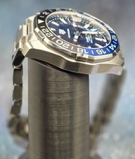 TAG Heuer Aquaracer WAY201T "Batman" Calibre 7 GMT 43mm Blue Dial Excellent 18