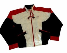 Vintage 80s Nike Air Jordan Flight Suit Jacket OG White Red Black BRED M