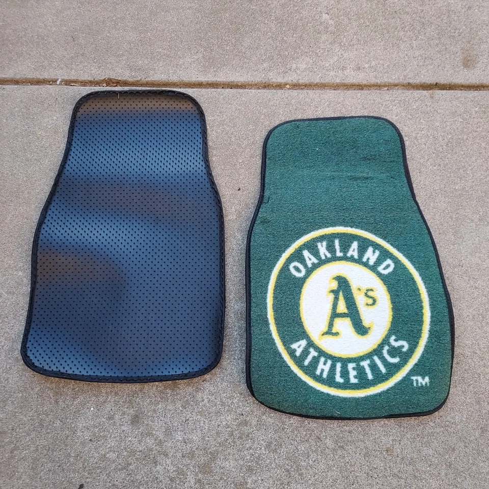 Oakland A's Heavy Duty Car -Truck Floor Mats Non-Slip- 2 Piece Set*NEW*SHARP! - Image 3 of 3