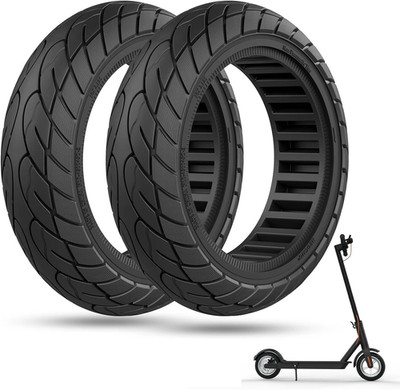 2x Für Ninebot Max G30 G30D Vollgummi Reifen 10''x2.5 Scooter+Hebelfelge