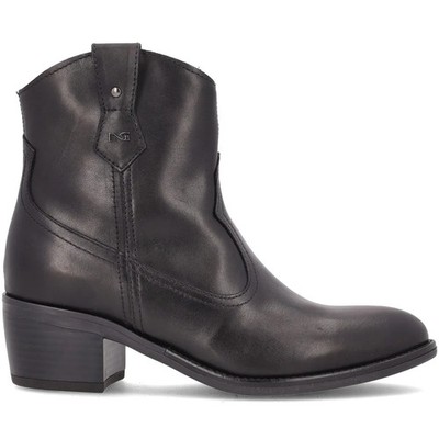 NeroGiardini kurze Stiefelette Mod. I513904D LEDER SCHWARZ Rabatt -35%