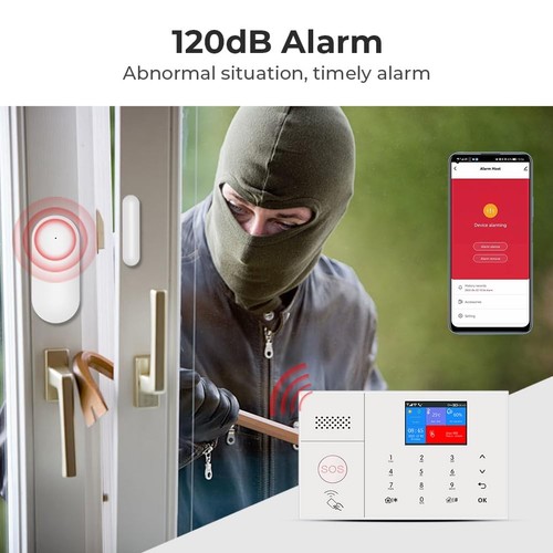 Wireless Home Alarm System 8-Piece Kit, WiFi/4G Alarm System for Home Securit... - Picture 4 of 6