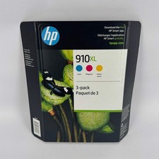 New HP 910XL 3YM86BN Yellow, Cyan and Magenta Ink Cartridge 3 Pack