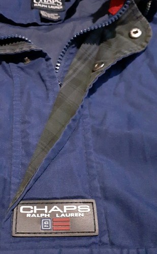VTG Champs Ralph Lauren Red & Blue Nylon Jacket Men's Sz LG - Picture 2 of 6