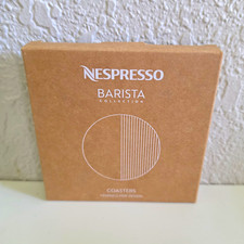 Nespresso Barista Collection Orange Solid Round Coaster Set, 2-Piece