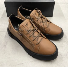 NIB Giuseppe Zanotti Foxy London Leather Low Top Sneaker Size: 47 (US 13 )