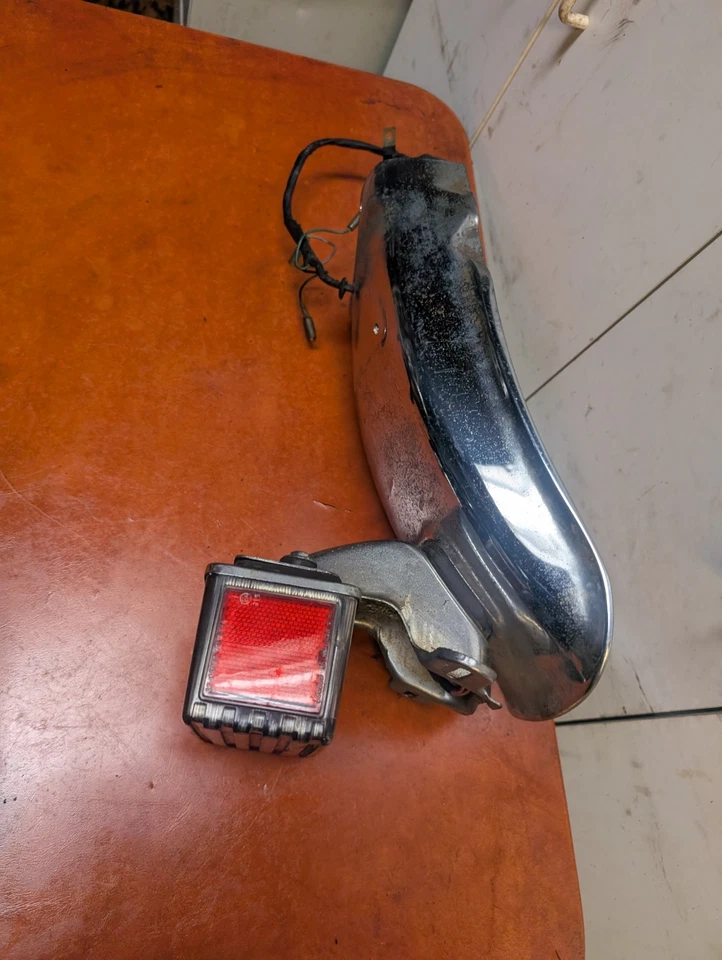 1981 Kawasaki KZ 1000 KZ1000 LTD Taillight Tail Light Rear Fender Bracket Mount - Image 4 of 4