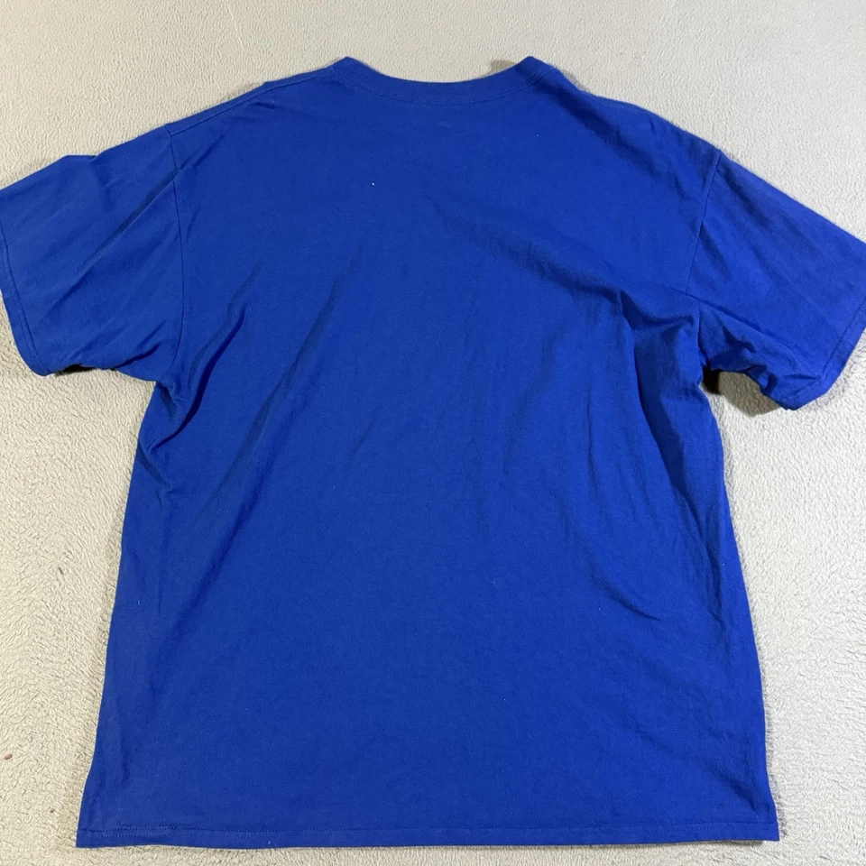 Chicago Cubs Majestic T-shirt Men XL Royal Blue Short Sleeve #1 MLB DAD - Image 4 of 4