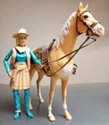 ViTG  Marx: Jane West w/ Horse: Thunderbolt Figures ~  late 1960’s