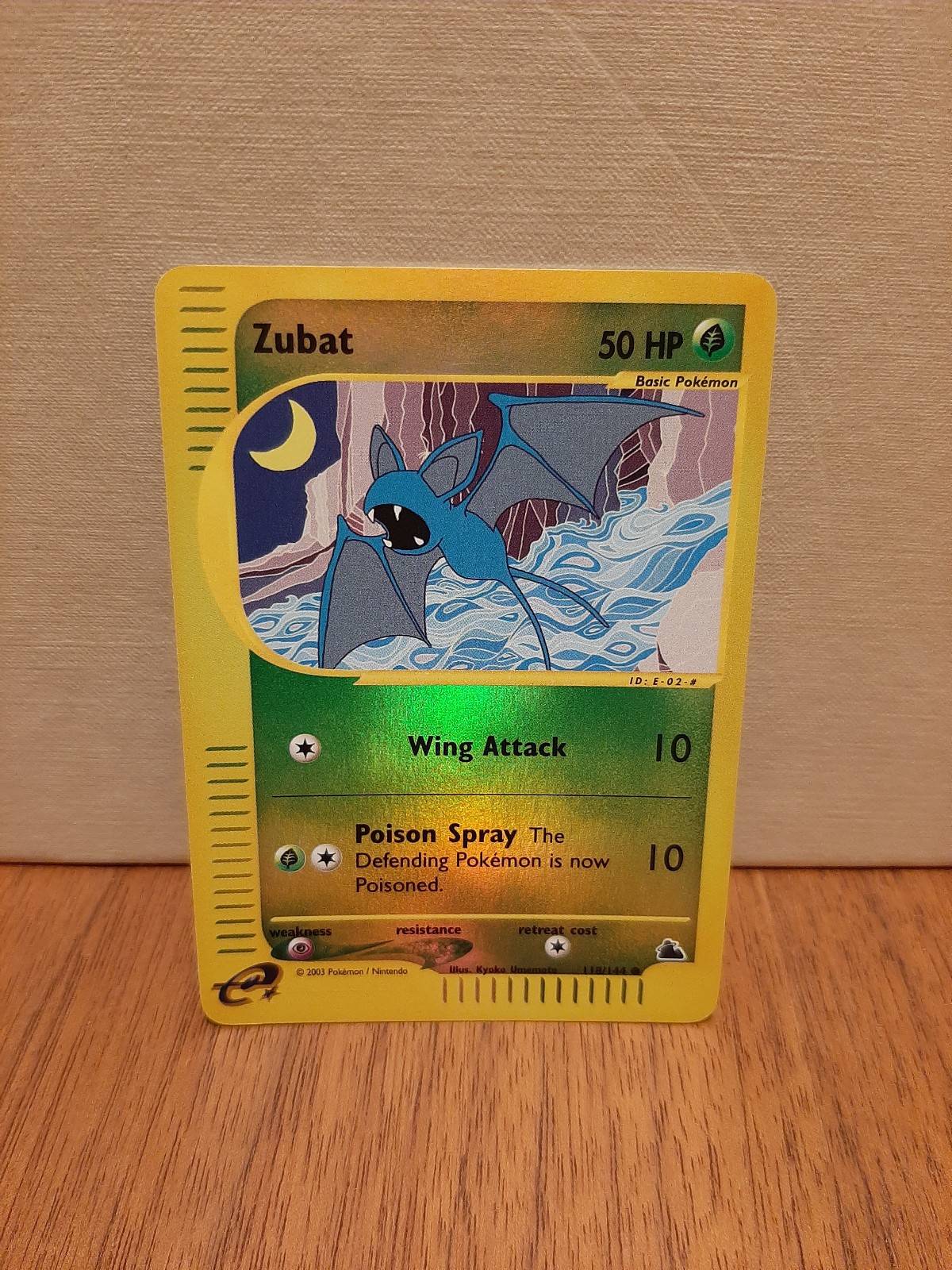 Zubat 118/144, Skyridge, NM, Reverse-holo