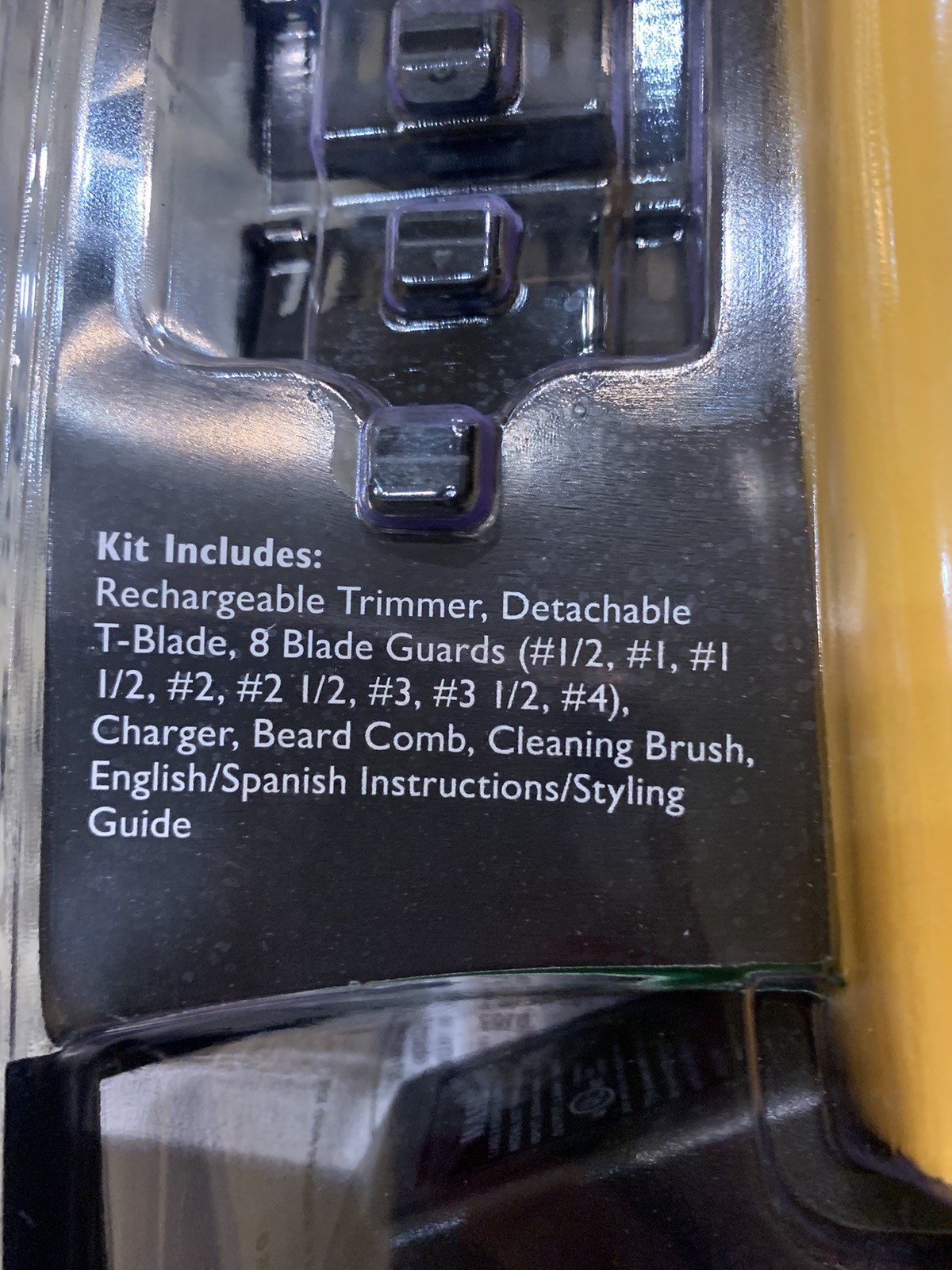 WAHL BEARD SPORT Rechargeable Self-Sharpen Solid Steel T-Blade PRECISION TRIMMER