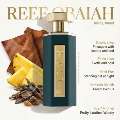 Arabia Reef Obaiah Unisex Fragrance Spray 100 ml - Pineapple, Leather, Oud