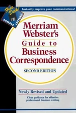 Merriam-Webster's Guide to Business Correspondence Hardcover