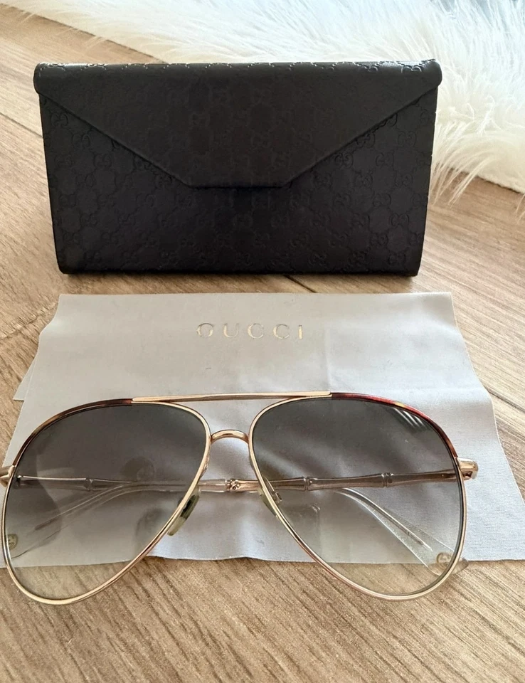 lunettes de soleil Unisex Gucci Bambou  - Photo 1/4