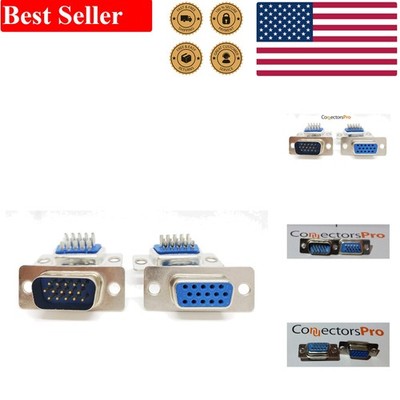 Reliable 20-Pack of D-Sub HD15 Male & Female Connectors for Electronics Projects