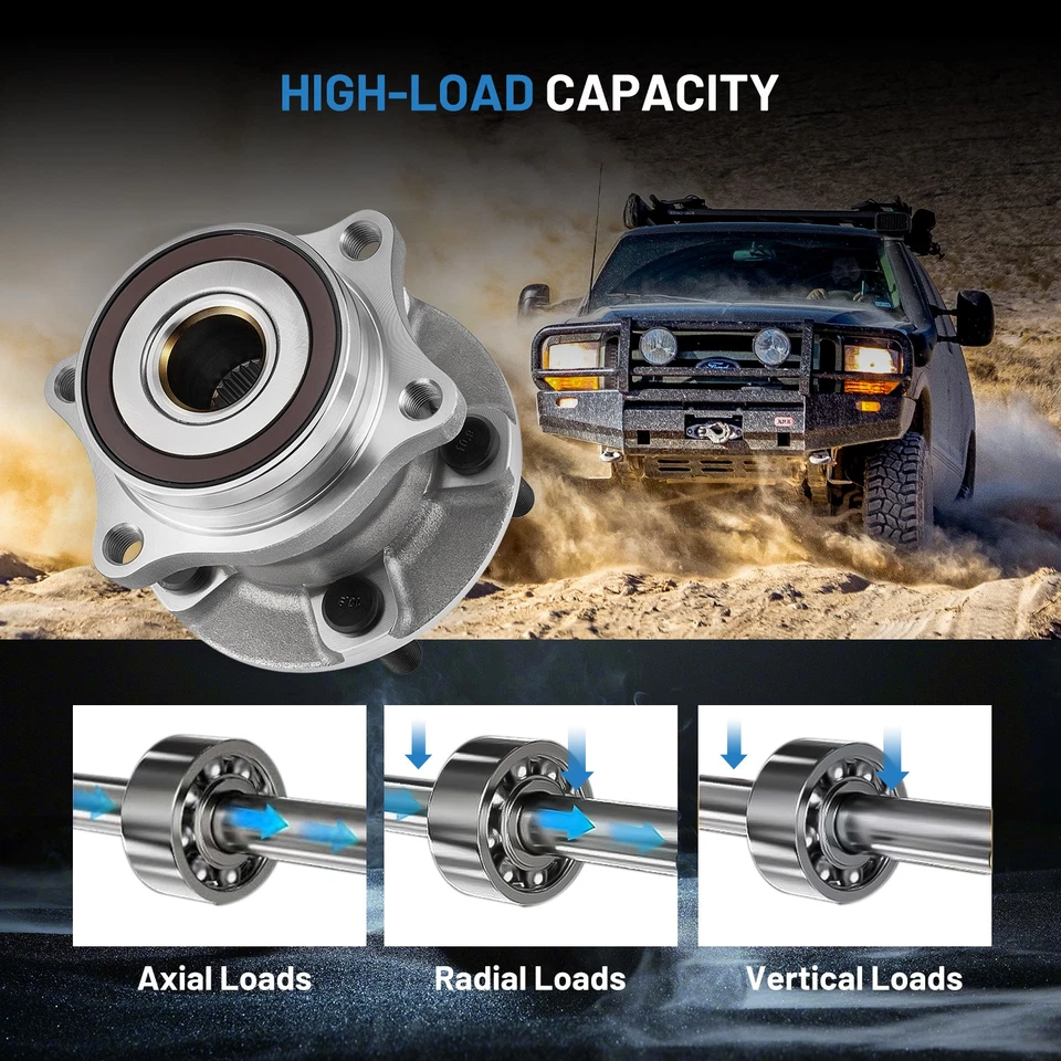 Conjunto de cojinete de rueda trasera y buje 2 piezas para Subaru Legacy 2010-2014 2,5 L H4 Foto 4 de 4